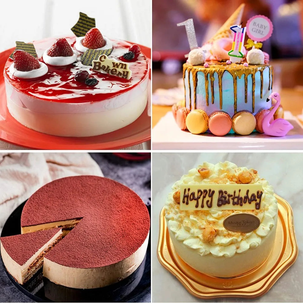 Silicone Heart Shaped Cake Pans Nonstick Reusable Round