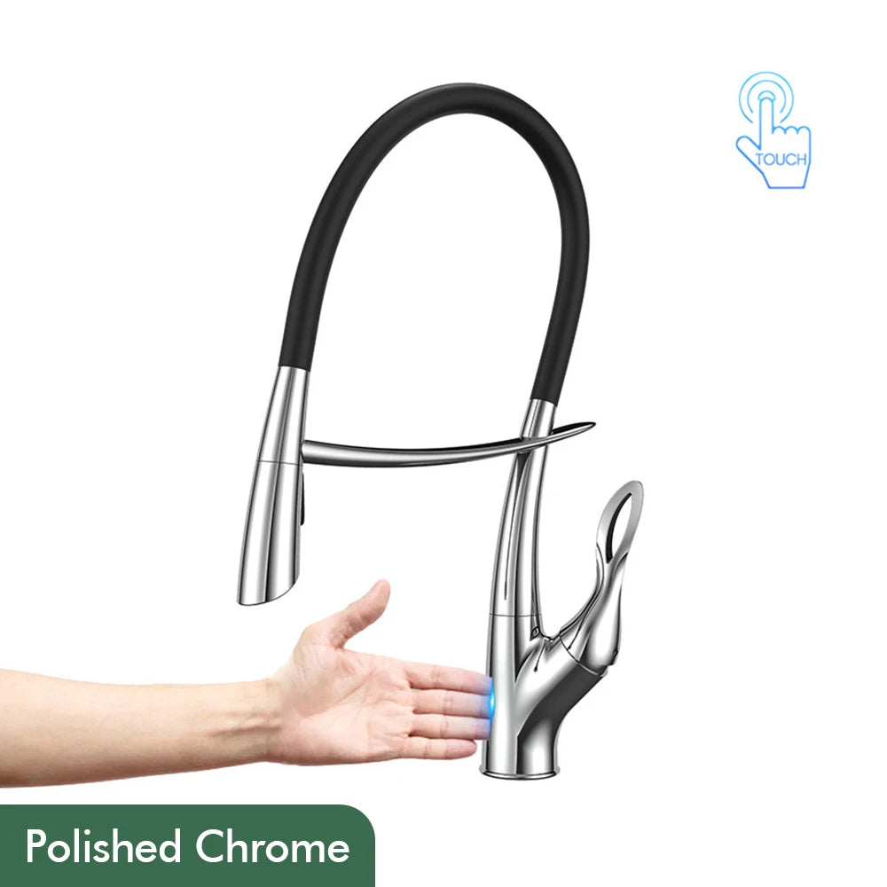 Pull Out Sensor Faucet Handle Digital Display Pull