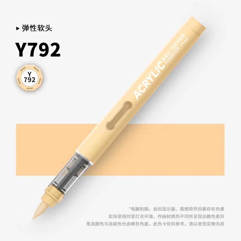 120/1 Colors Direct-Liquid Acrylic Brush Markers Pen Waterproof