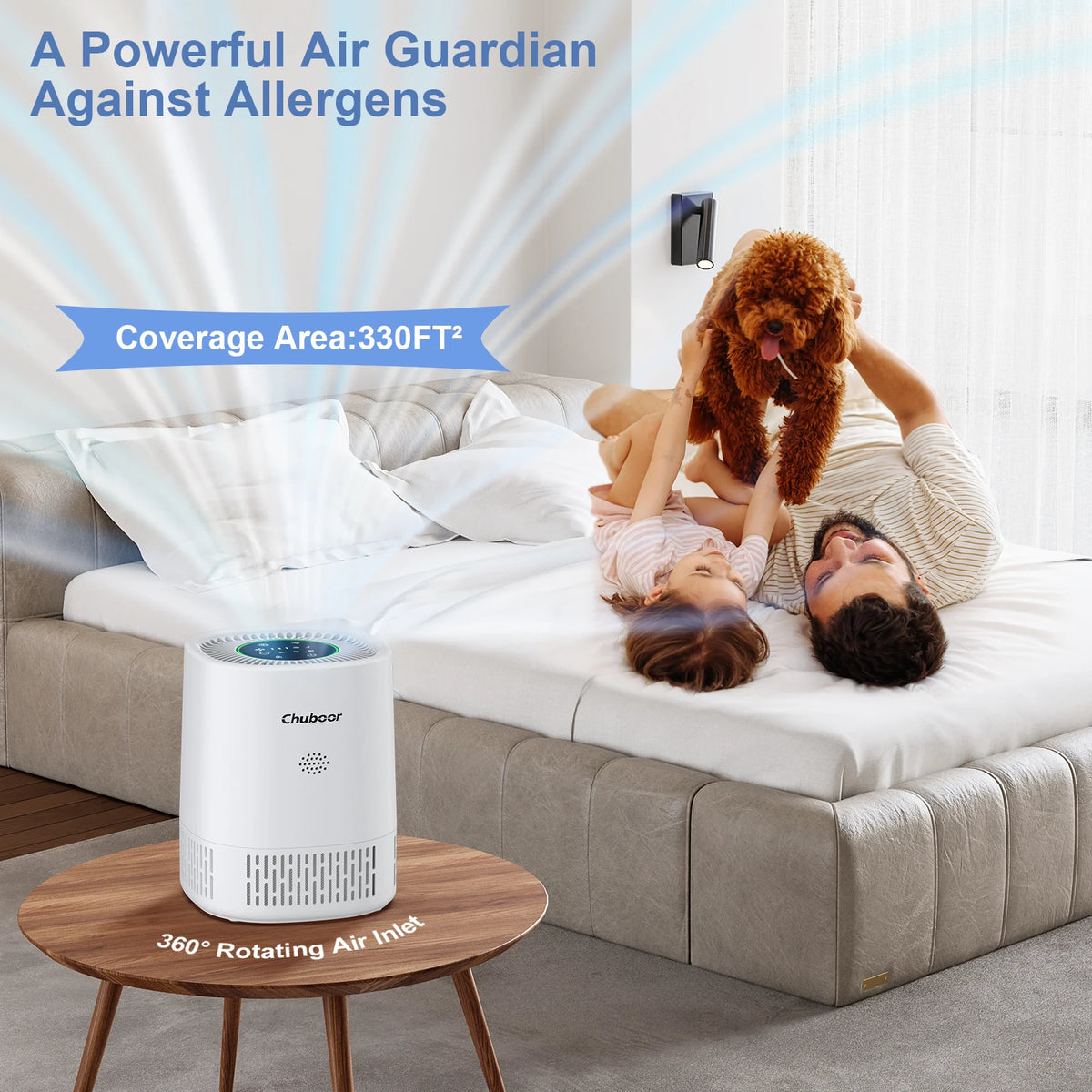 Chuboor Air Purifiers Bedroom Filter Cleaner Sponge Filters