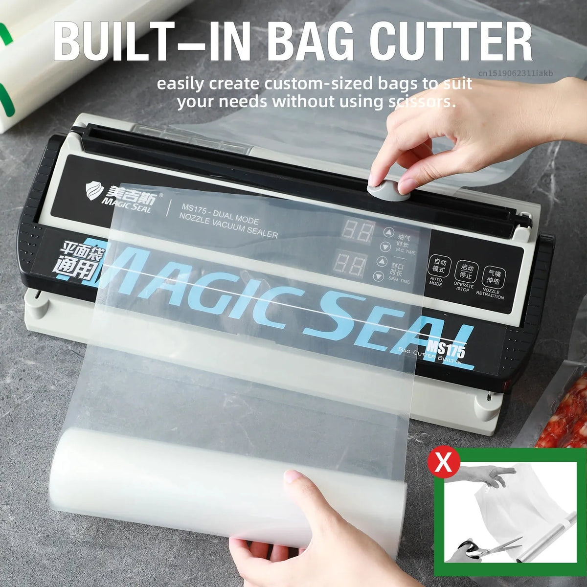 Magic Seal Ms175 Electric Vacuum Food Sealer Wet