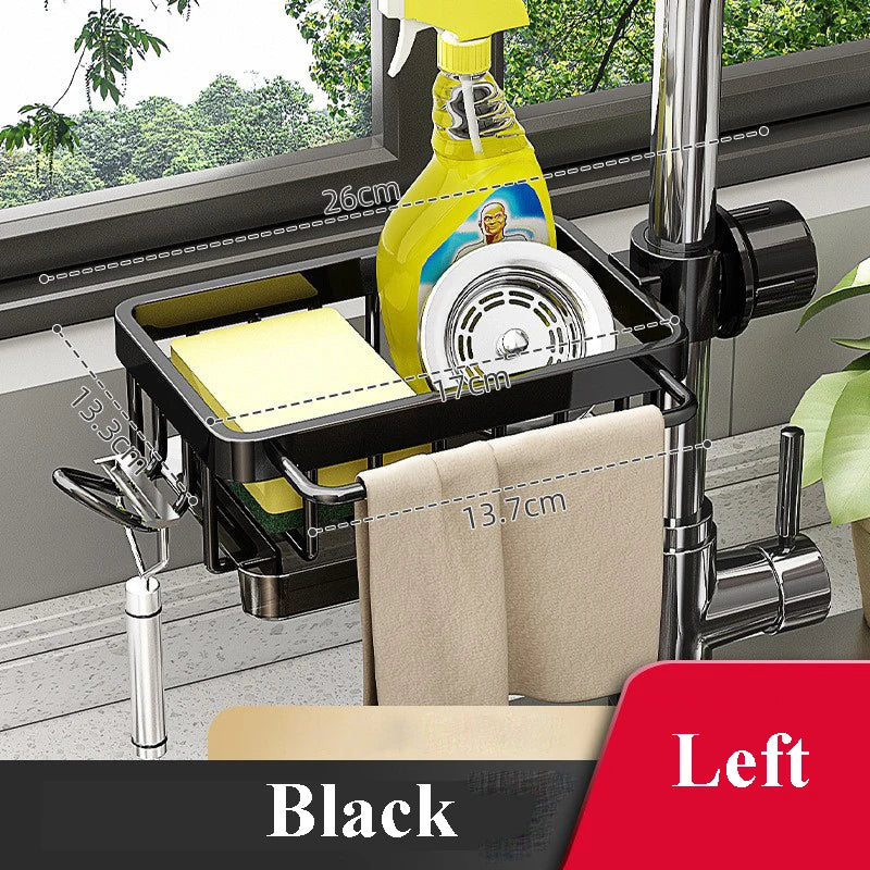 Faucet Organizer Sponge Holder Sink Adjustable Sink Organizer