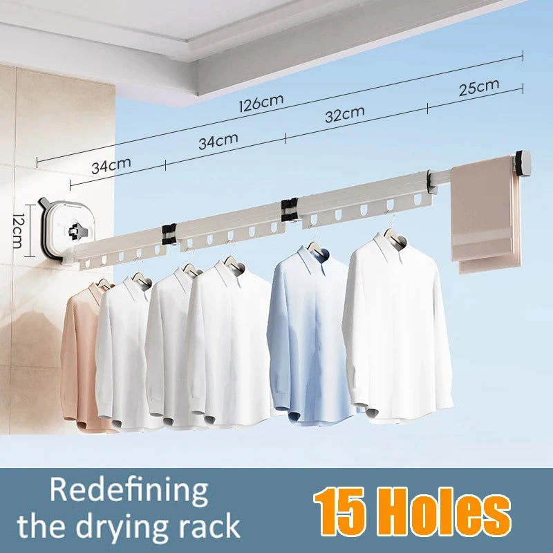 White No Punching Drying Rack Suction Cup Drying