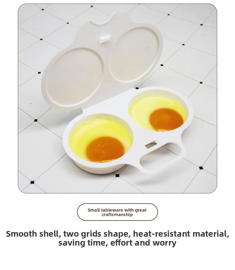 Food Grades Plastic Microwave Cooking Eggs Steamer Convenient