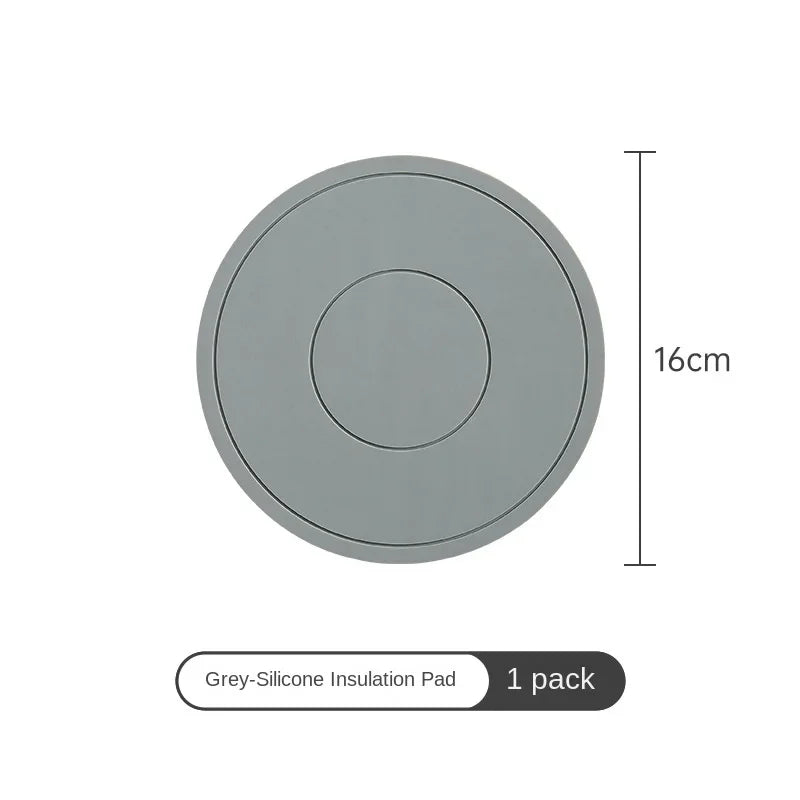 High Temperature Resistant Thickened Silicone Coaster Round