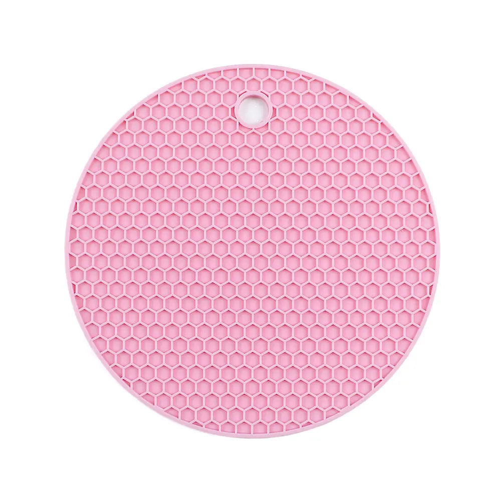 Silicone World Silicone Insulation Pad Round Honeycomb Mat