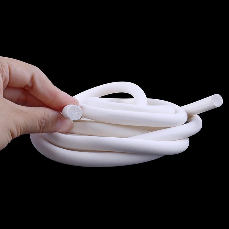1m/5m Silicone Rubber Foamed Strip Round Diameter 1mm-25mm