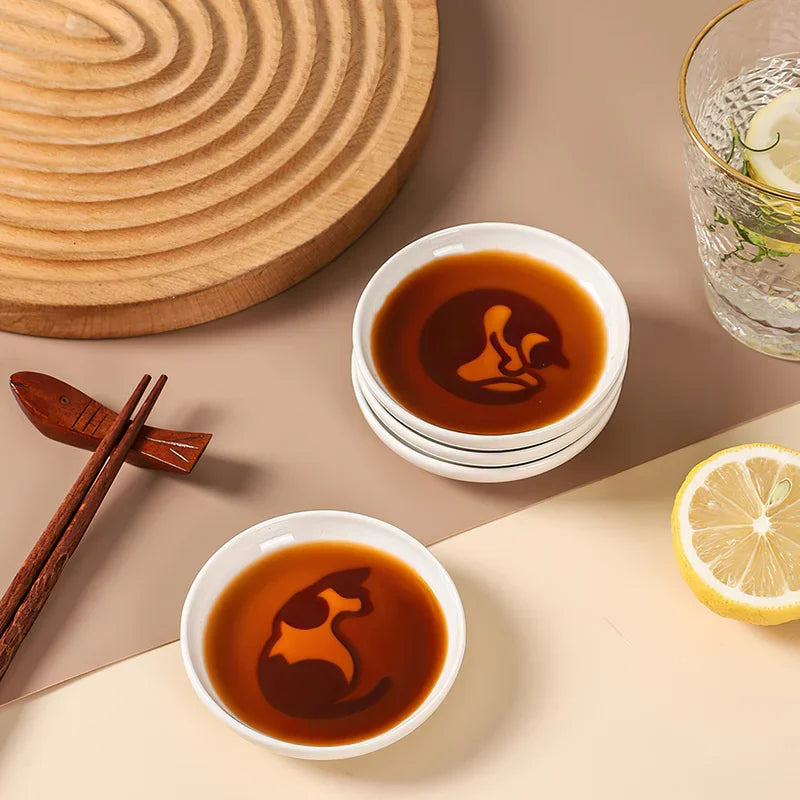 1pcs Ceramic Taste Dish Animal Small Plate Creative