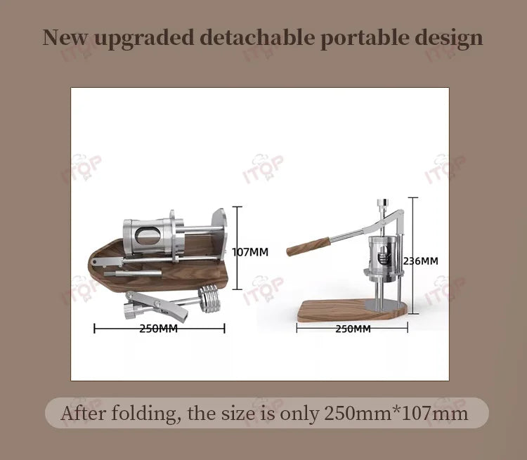 Itop W1 Mini Hand Press Coffee Maker Detachable