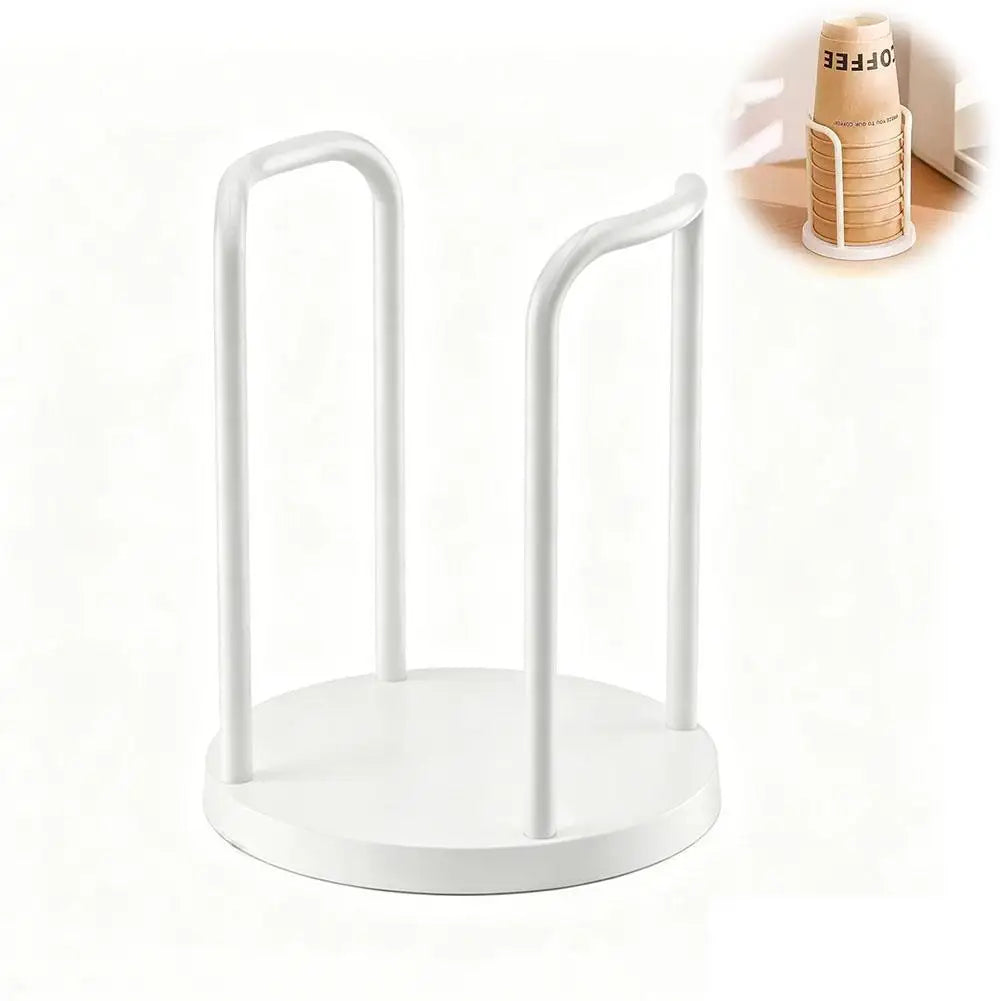 Disposable Cup Holder Desktop Paper Cup Dispenser Storage