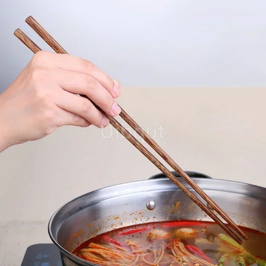 Long Chopsticks Noodles Fried Pot Chinese Style Wooden