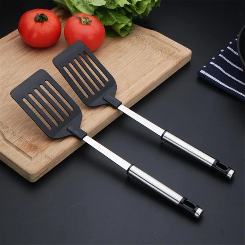 Stainless Steel Turners Nylon Handle Spatula Fried Shovel