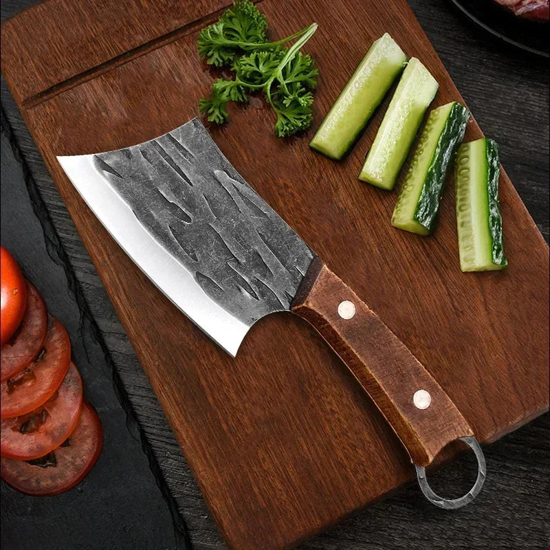 Handmade Forged Chinese Cleaver Knife Ultra Sharp Slicing