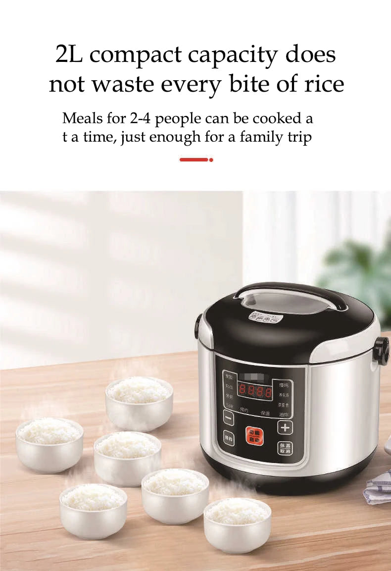 Car Rice Cooker 2l Electric Truck Multi-Cooker Soup