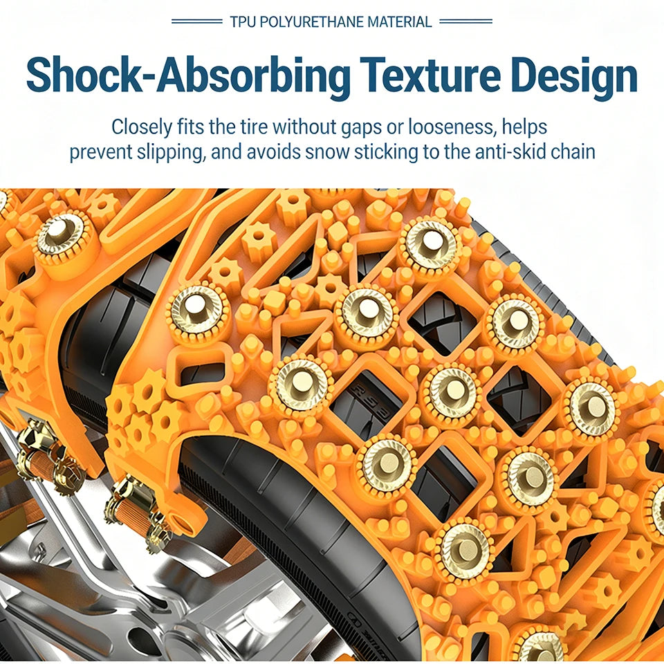 Automobile Snow Chains Winter Tire Anti-Skid Chain 165-255mm