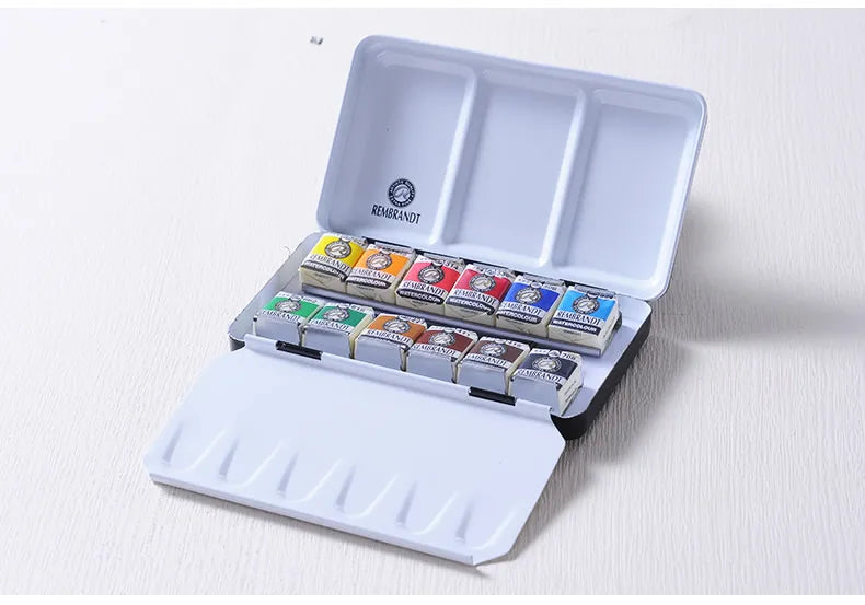 Rembrandt Artist Solid Watercolor Paint 48/36/24/12 Color Half