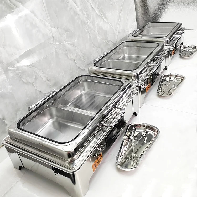Commercial Hotel & Restaurant Stainless Steel Electric Buffet