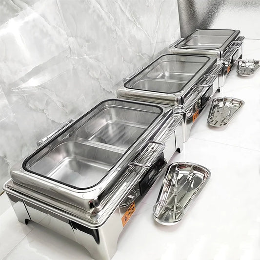 Commercial Hotel & Restaurant Stainless Steel Electric Buffet