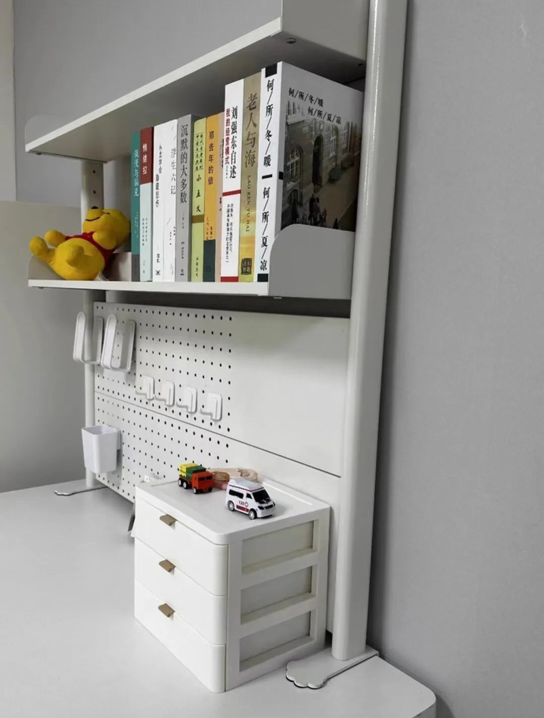 Desktop Storage Rack Pegboard Desk Organizer Shelfcomputer