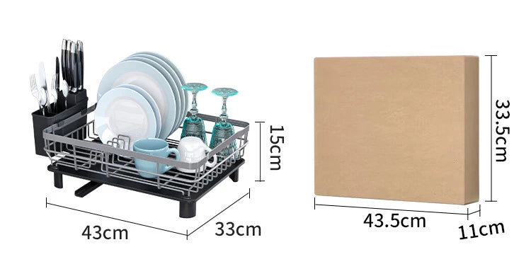Drying Rack Dish Drainer Whth Drainboard Light Duty