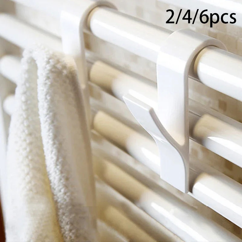 1/40pcs Bathroom Hanger Clips Heated Towel Radiator Rail