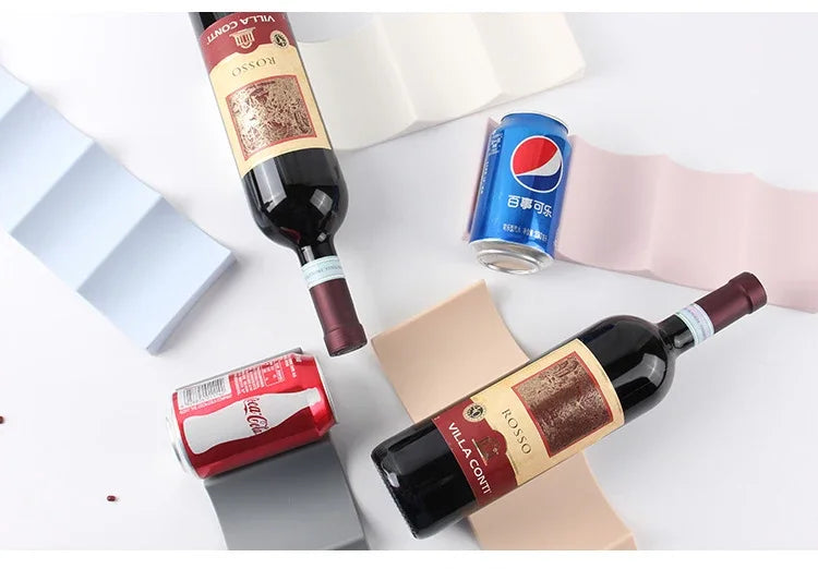 1pc Stackable Wine Rack Bottle Holder Countertop Organizer