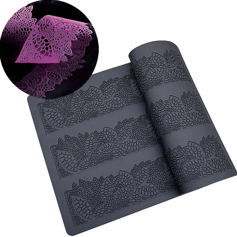 Silicone Mat To Create Sugar Lace Fondant Cake