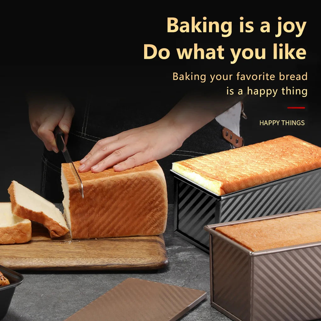 Corrugated Non-Stick Coating Bread Pan Heat Resistance Make