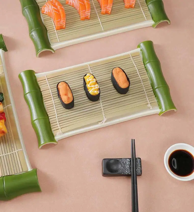 Japanese Dish Pot Dish Creative Tableware Bamboo Curtain
