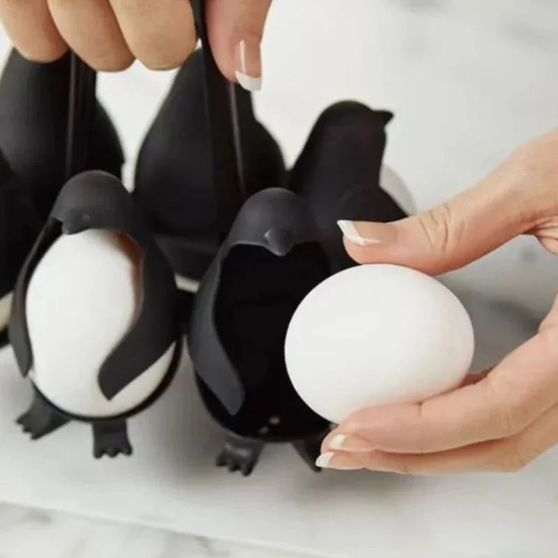 Penguin Egg Steamer & Refrigerator Egg Holder 6pcs