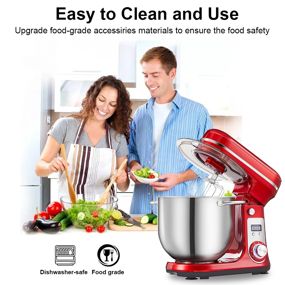 Biolomix 6-Speed Food Stand Mixer 1200w Dc Quiet