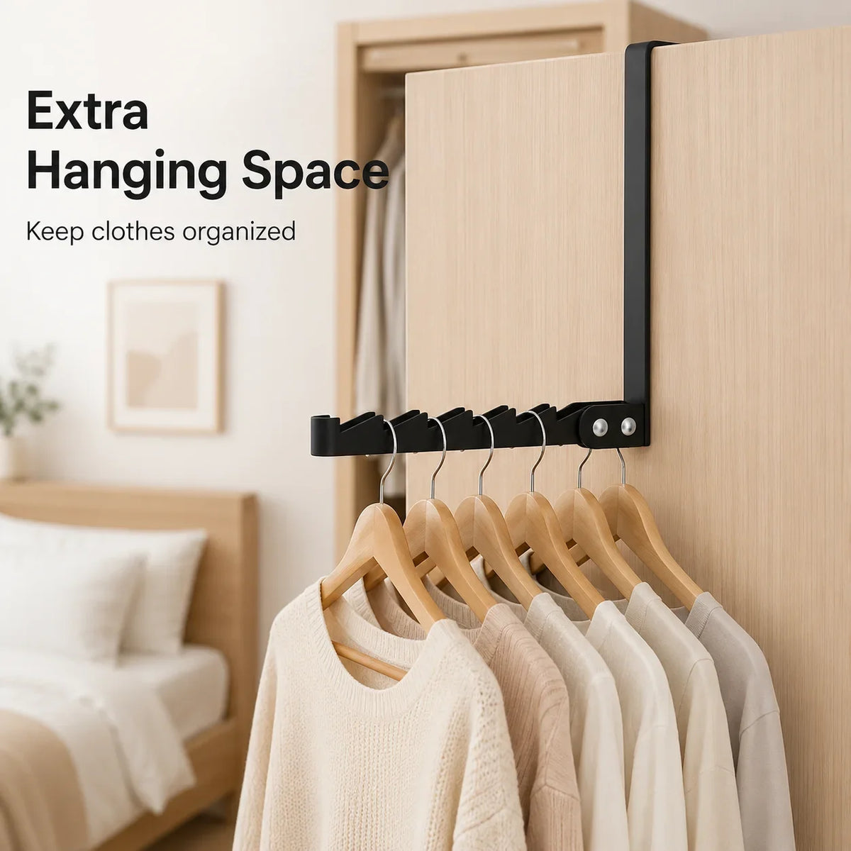 Folding Door Hook Hanger Over Door Drying Rack