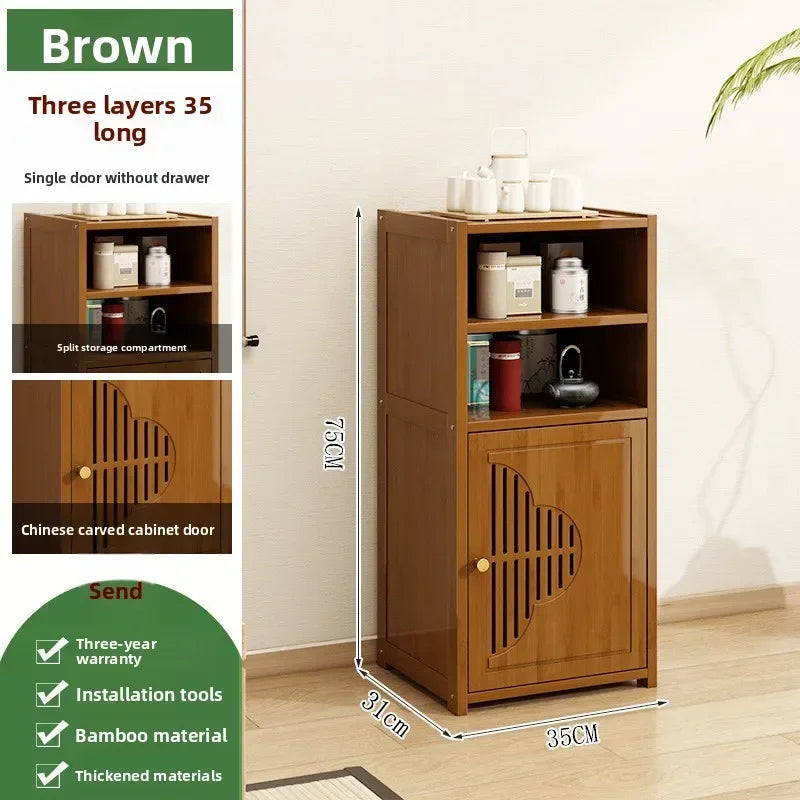 Tea Cabinet Locker Living Room Tea Table Against