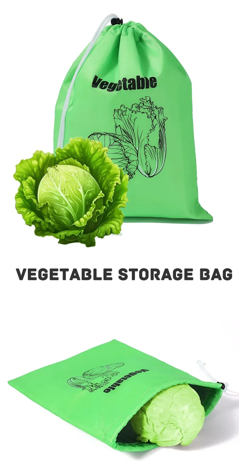 Reusable Banana Freshness Storage Bag Aluminum Foil Drawstring