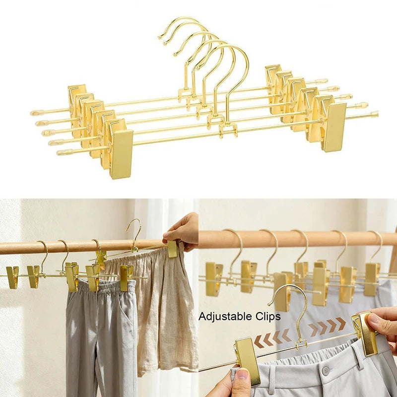 10-20pcs Metal Clothes Drying Rack Premium Shiny Gold