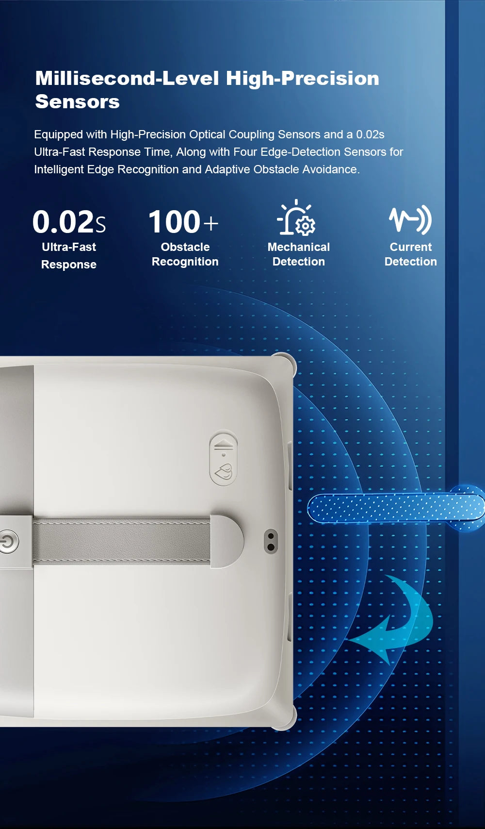 Window Cleaning Robot Liectroux G9 Vibrating Bionic Arms