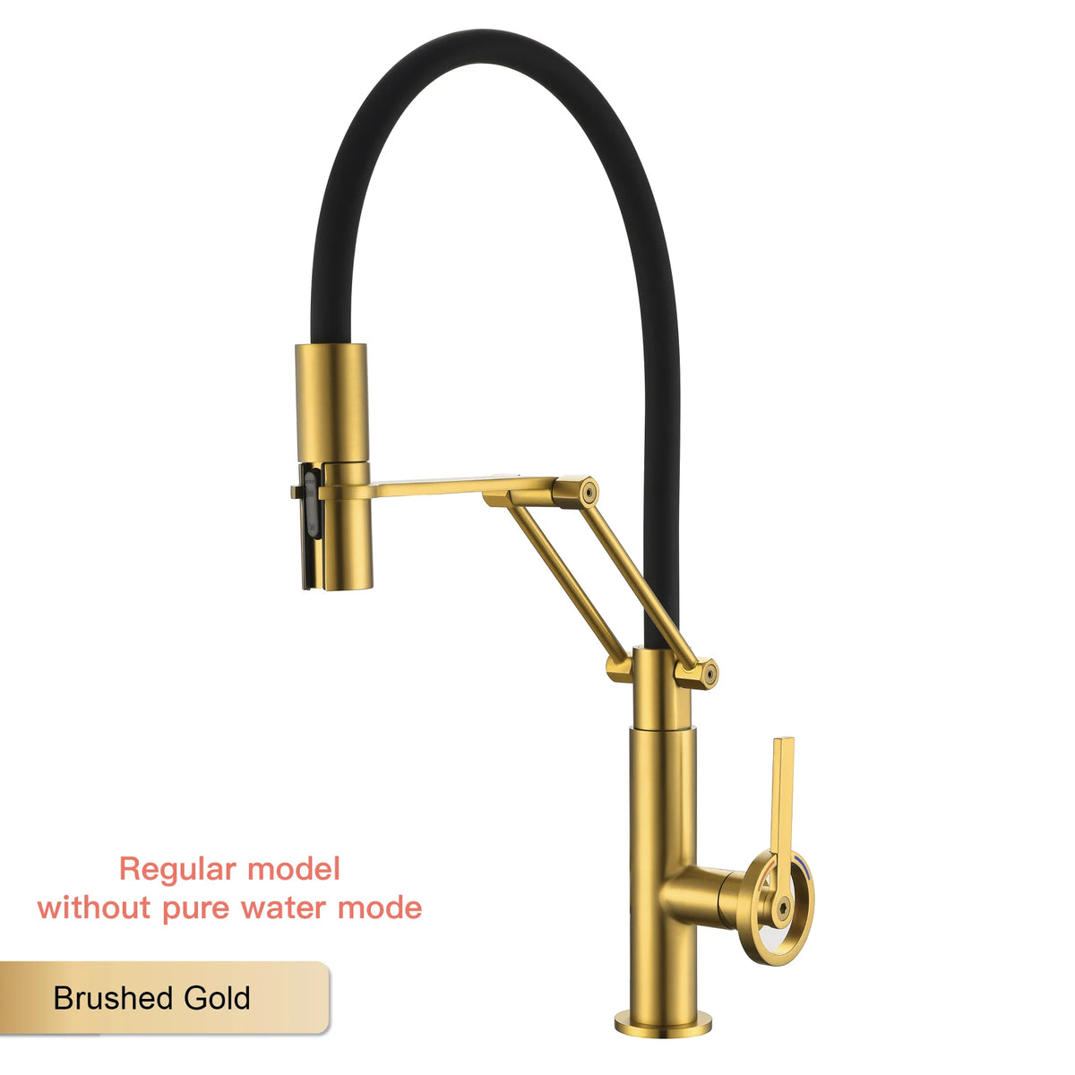 Industrial Brass Brushed Rose Gold Faucet Separated Filter