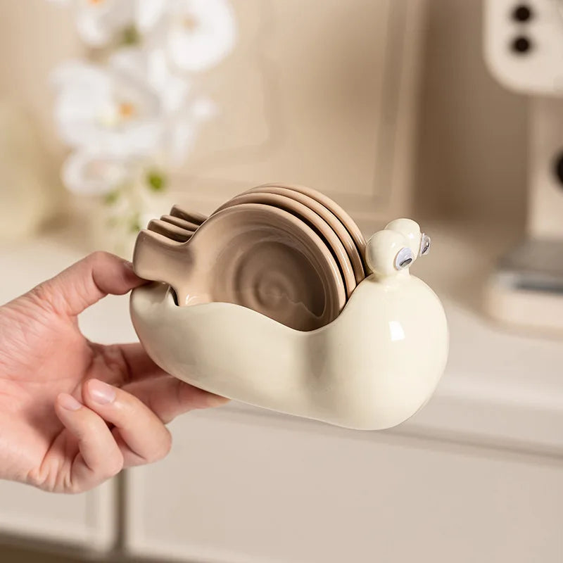 Snail Ceramic Small Dish Flavor Dish Pot Dipping