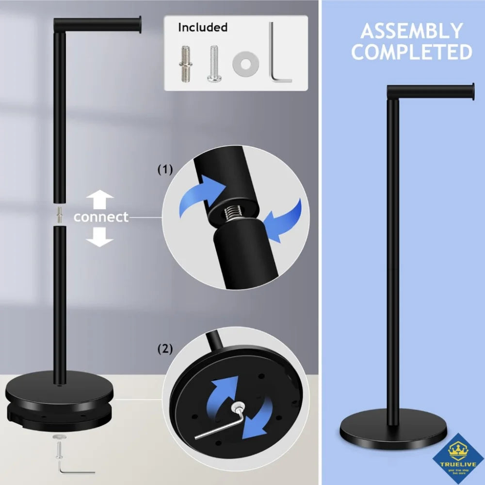 Paper Towel Holder Bathroom Stainless Steel Floor Mounted