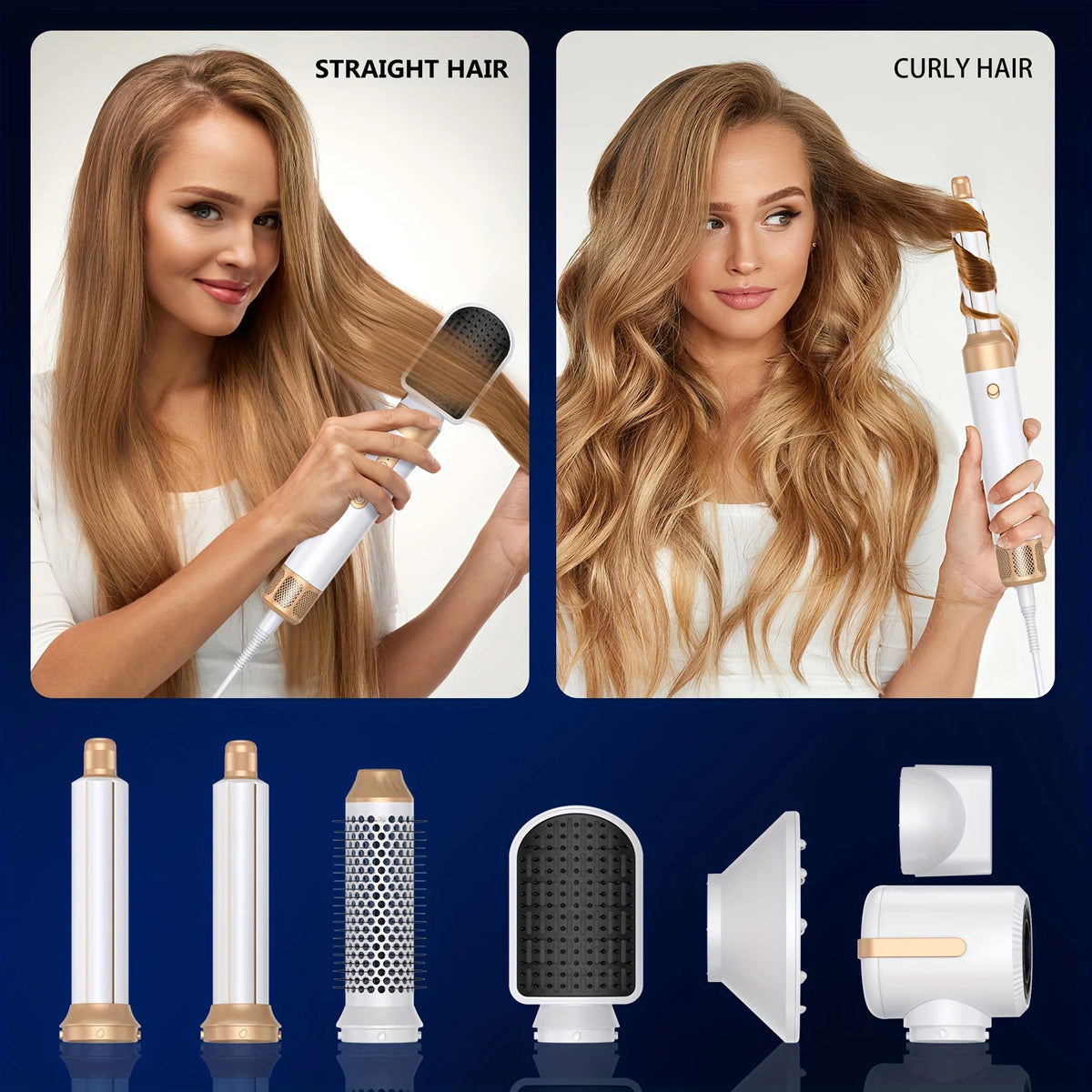 High Speed Hair Dryer Brush In Detachable Hair