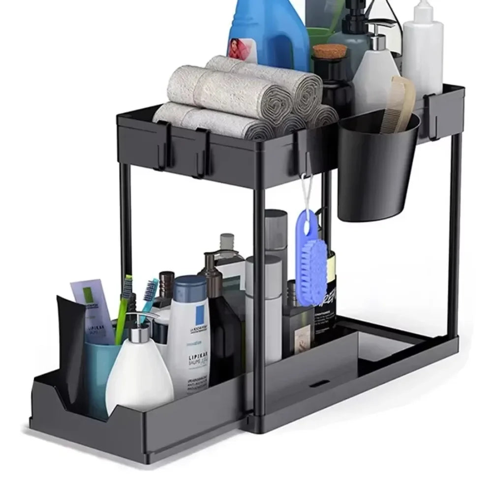 Tier Under Sink Organizer Sliding Cabinet Basket Organizer