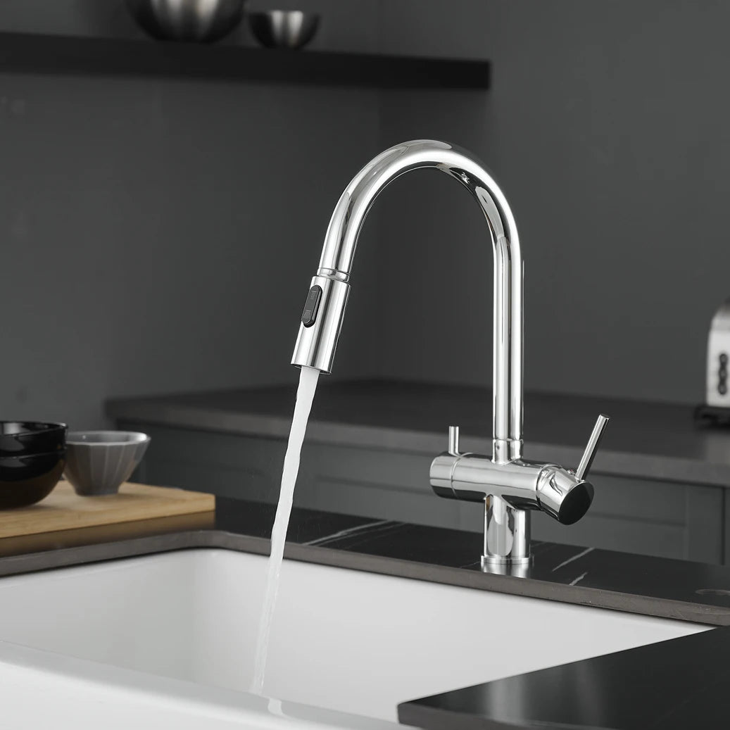 Pull Out Filter Sink Faucets Pull Down Cold