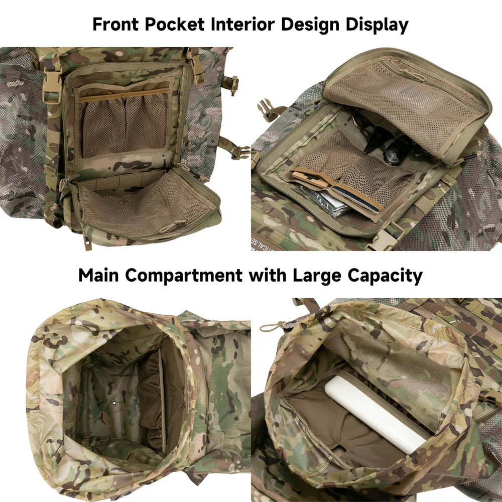 Tactical Backpack Outdoor Hiking Sport Knapsack 500d Nylon