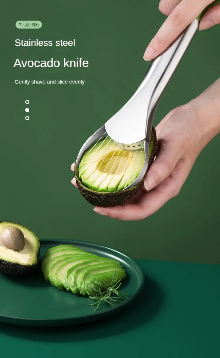 Avocado Knife Stainless Steel Cutter Fruit Cutting Artifact