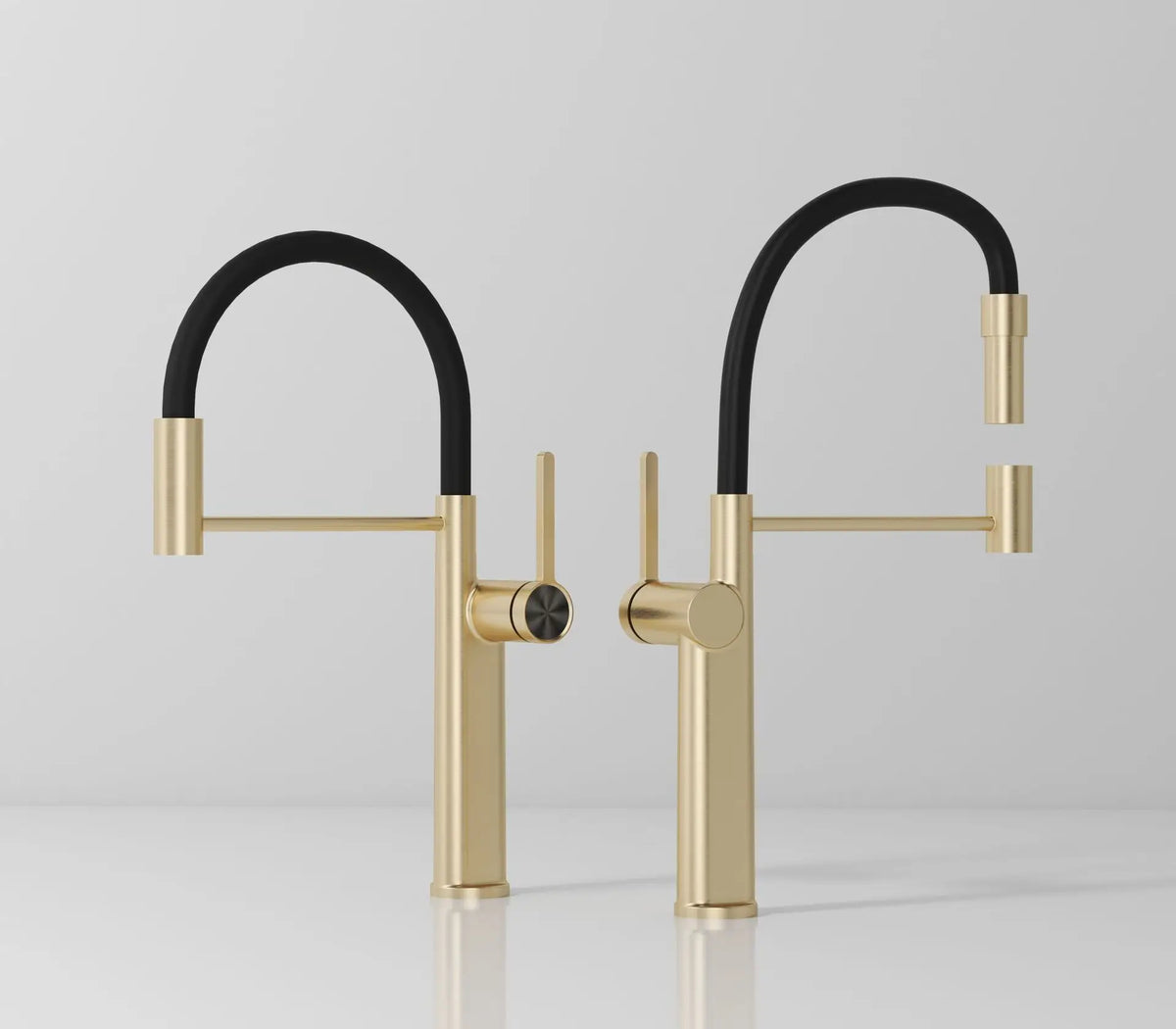 Brushed Gold Pull Down Faucet Magnetic Docking 360