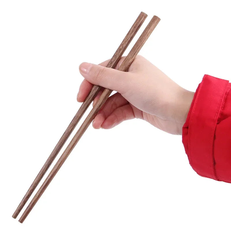 10 Pairs Natural Rosewood Chopsticks Reusable Healthy Chinese
