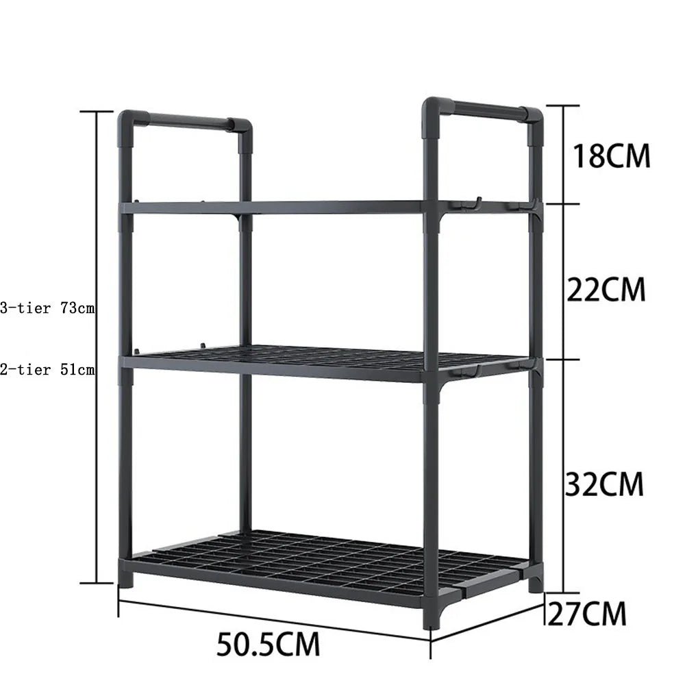 Storage Shelves Organizer Sturdy Shelving Space-Saving Shelves
