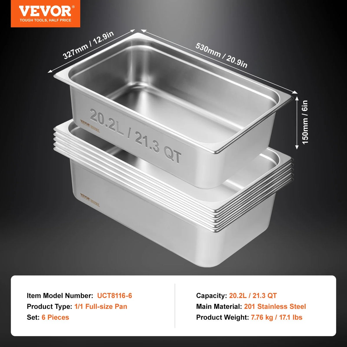 Succebuybuffet Chafing Dishes 5l-20l Gastronorm Pans Steam Table