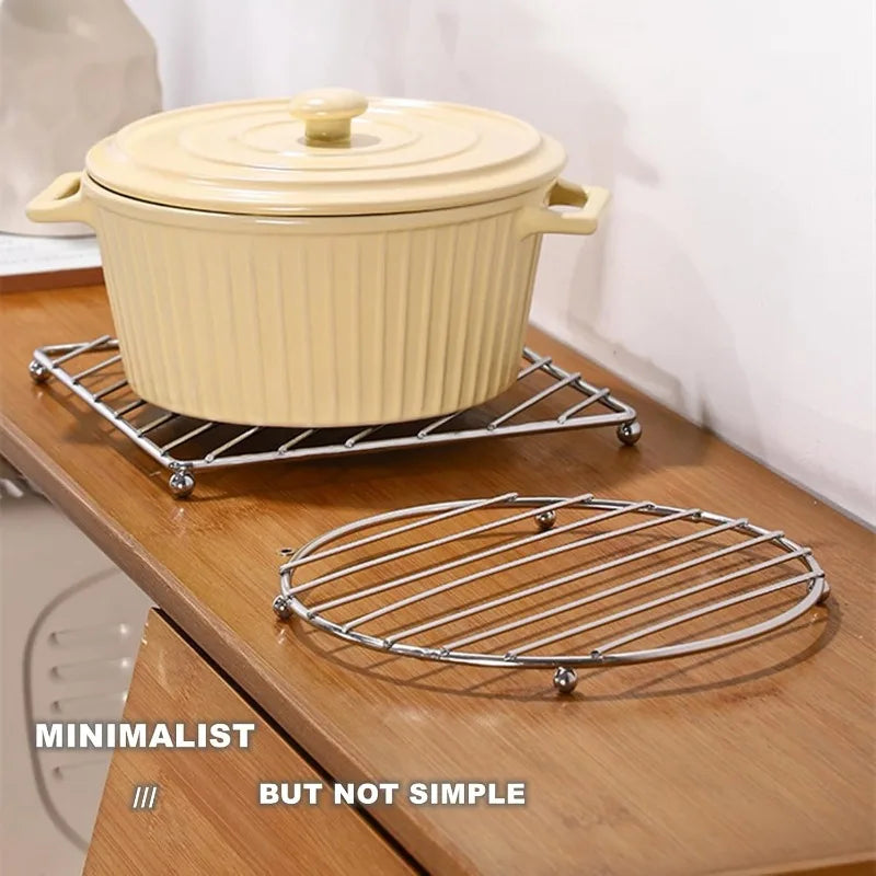 1pc Stainless Steel Trivet Pot Steamer Rack Pot