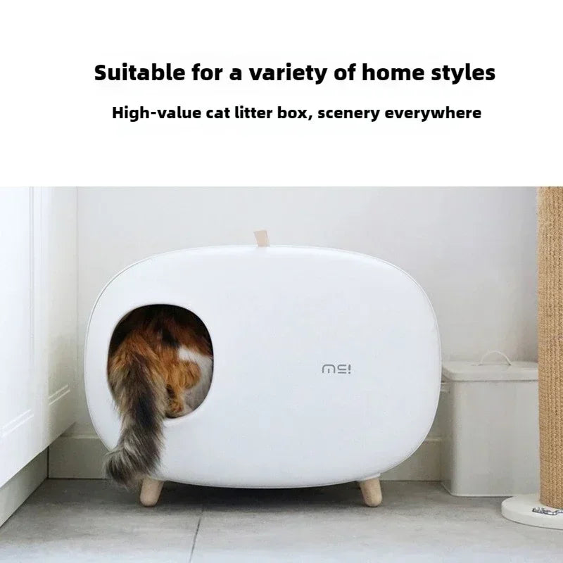 Makesure Cat Litter Box Fully Enclosed Cat Toilet